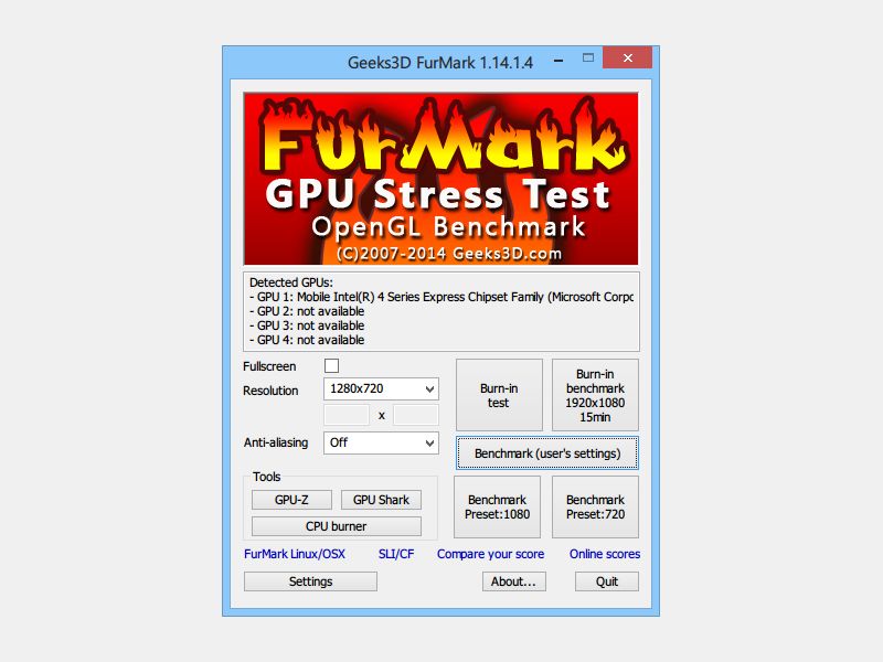 Gratis-Stress-Test für Ihre Grafik-Karte