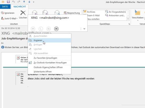 outlook-empfaenger