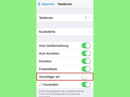 ios-wort-vorschlaege-ausschalten