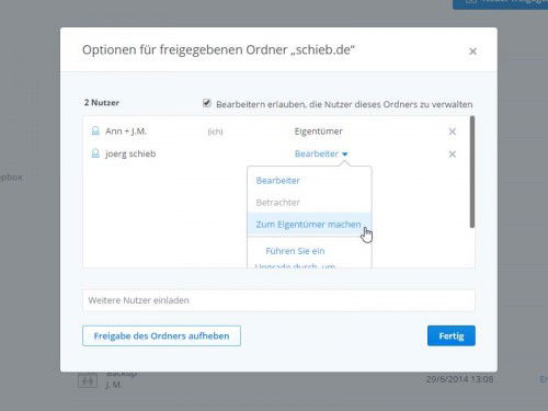 dropbox-eigentuemer-aendern