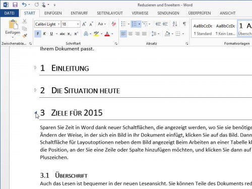 word-ueberschriften-auf-zuklappen