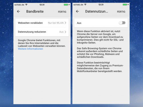ios-chrome-bandbreite