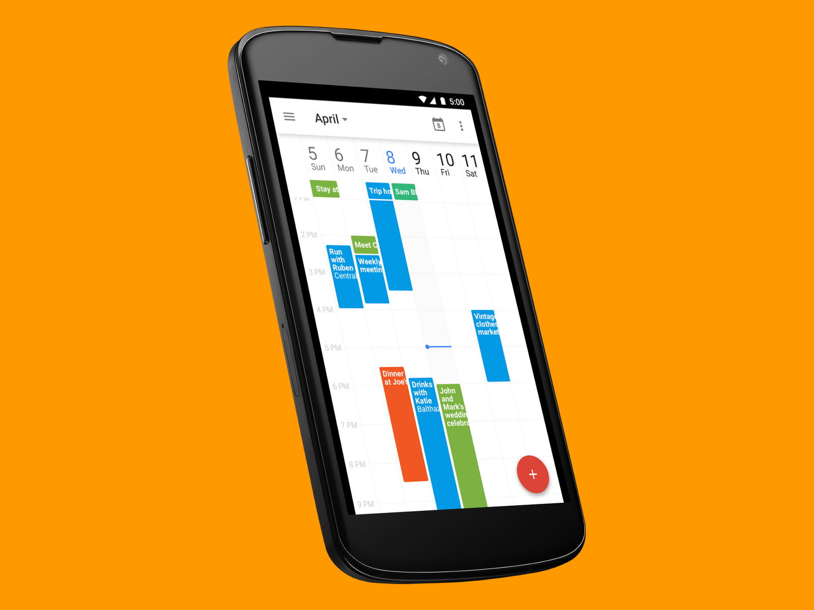Android: Termine im Kalender für Freunde und Kollegen freigeben