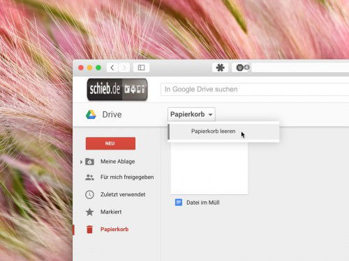 google-drive-papierkorb-leeren