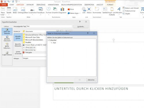 powerpoint-link-zu-folie-textmarke