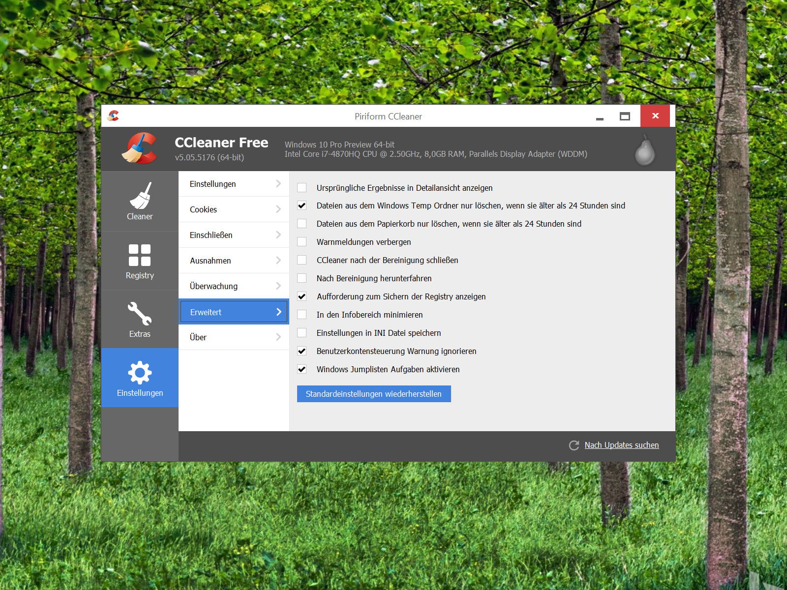 CCleaner: Sicherheits-Nachfragen beim Bereinigen wieder aktivieren
