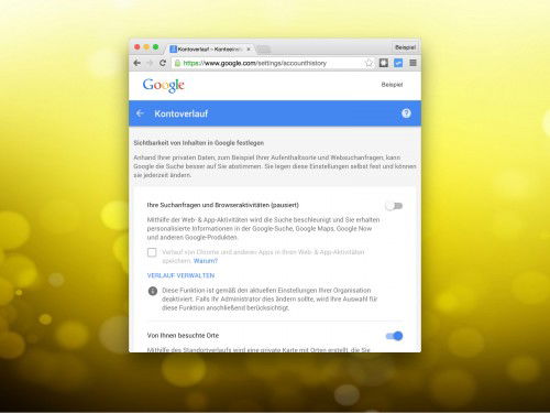 google-kontoverlauf