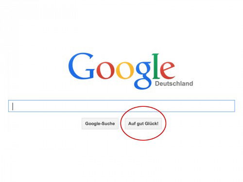 google-suche-auf-gut-glueck