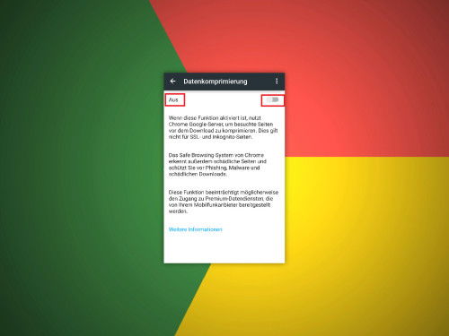 chrome-android-datenkomprimierung