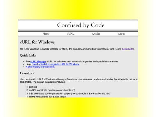 curl-windows