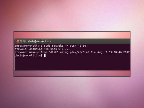 ubuntu-rtcwake-aufwachen