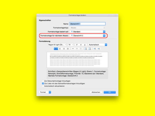 word-format-vorlage-naechster-absatz