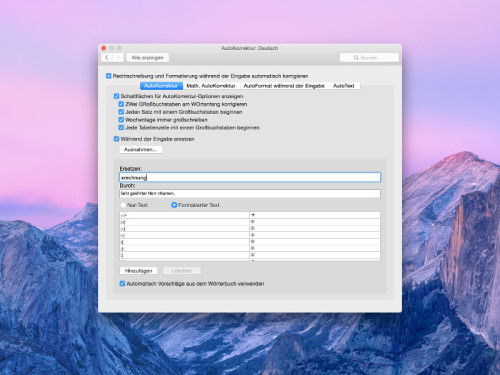 word-textbausteine-autokorrektur