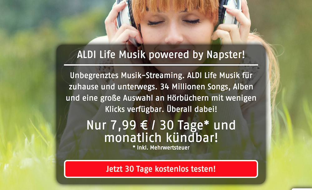 Aldi im Vergleich zu Spotify, Apple Music, Deezer und Co.