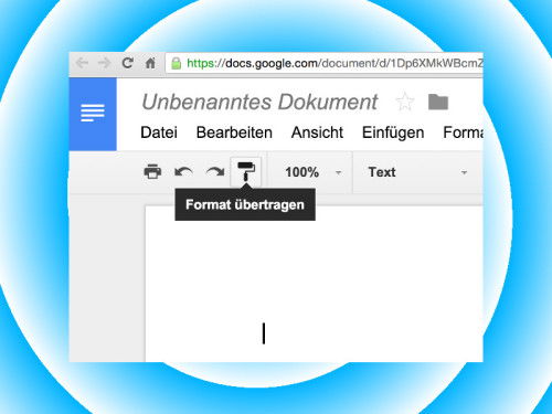 gdocs-format-uebertragen