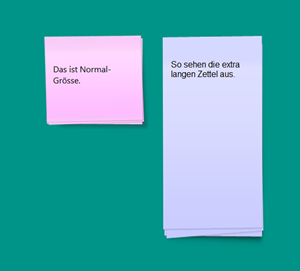 Längere Notizen auf dem Desktop schreiben