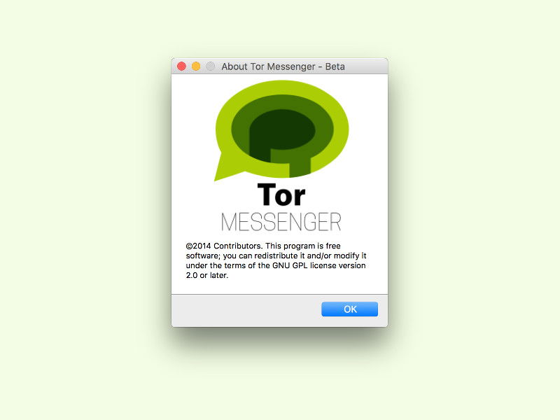 Sichere Kommunikation kostenlos per Tor Messenger
