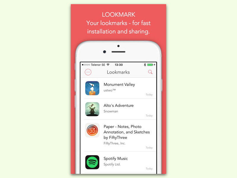 App-Links zum Installieren vom PC ans iPhone senden