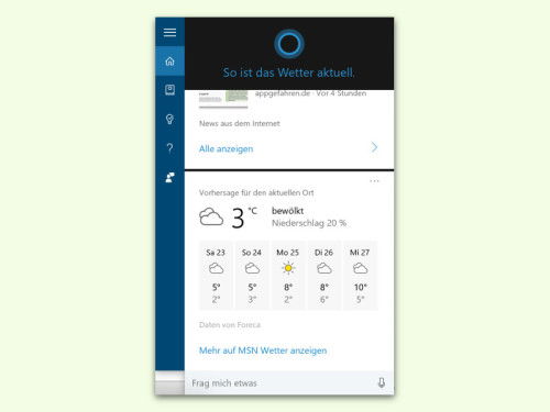 cortana-wetter