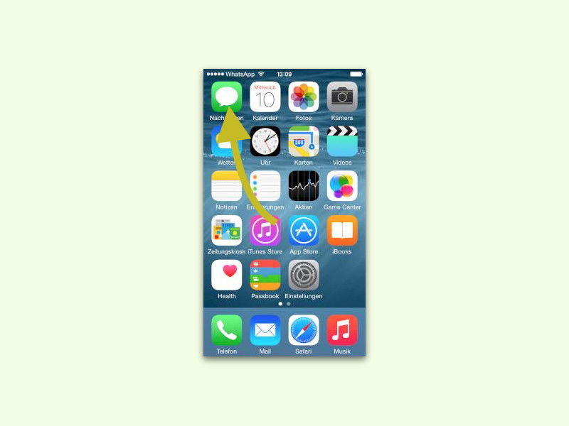 Bild oder Video aus der Nachrichten-App in iOS löschen