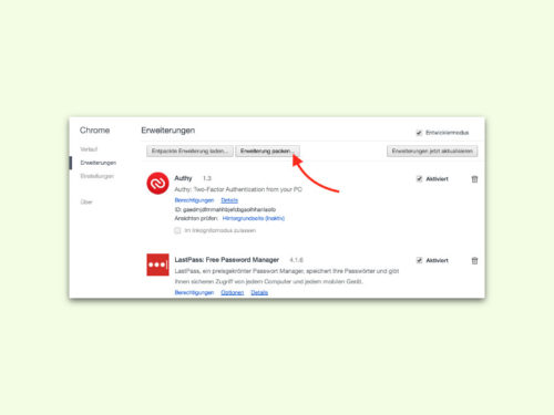 chrome-erweiterungen-packen
