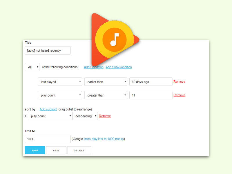 Intelligente Play-Listen für Google Music erstellen