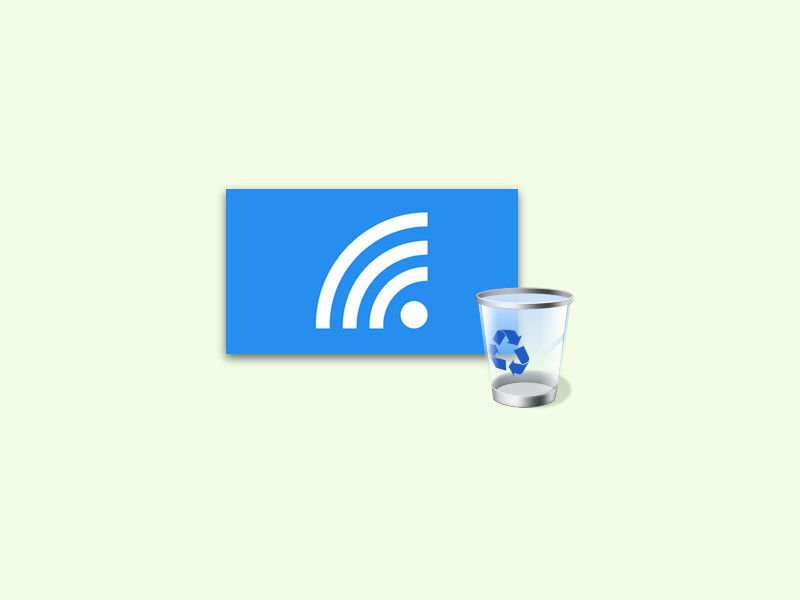 WLANs aus Windows 7, 8 oder 10 entfernen