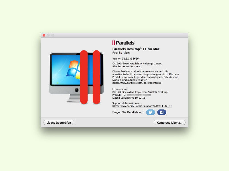 parallels windows 10