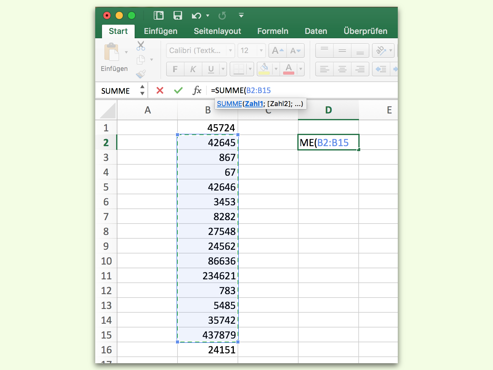 Excel: Formular-Bezüge schneller eintragen