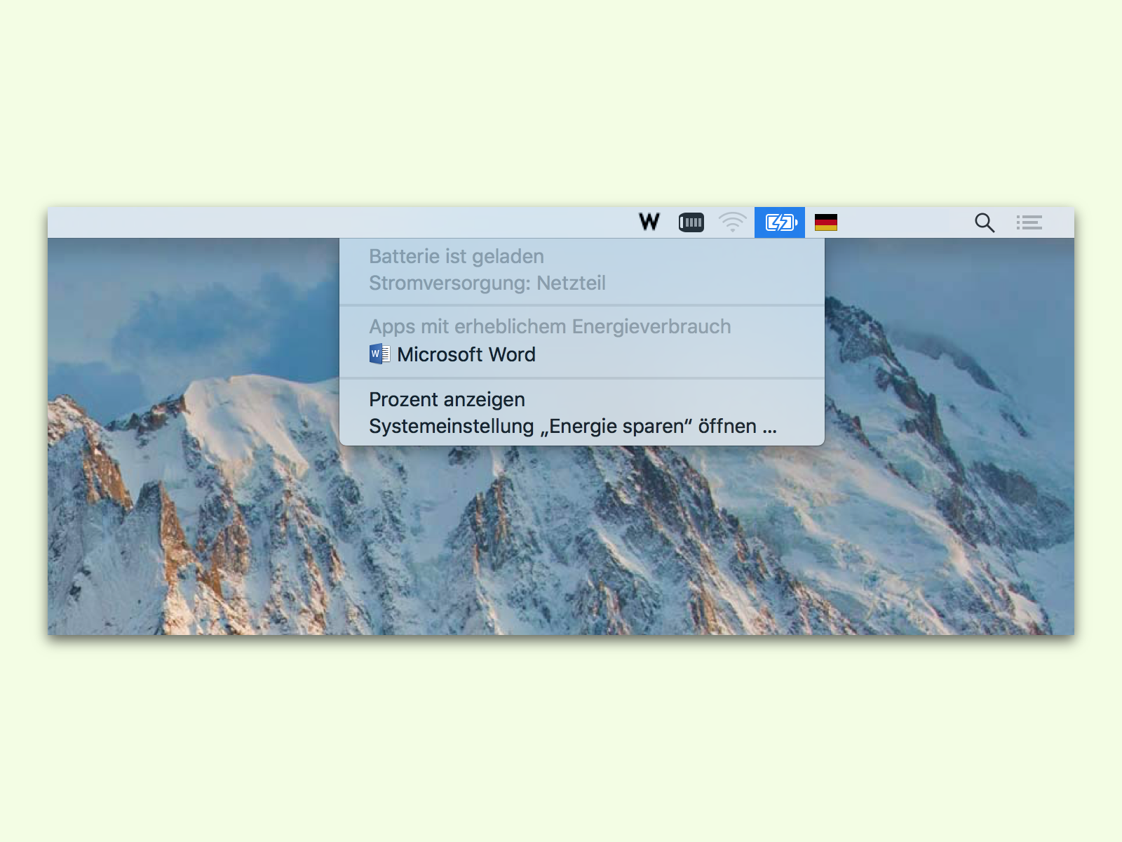 macOS: Herausfinden, welche Apps am meisten Strom verbrauchen
