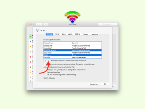 wlan-vergessen