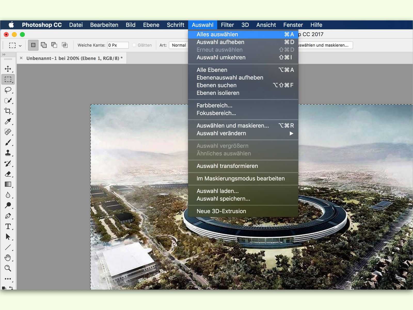 Bild markieren in Photoshop