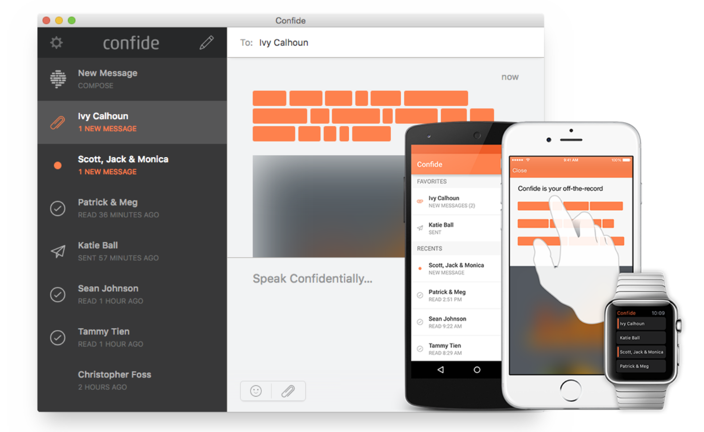 Messenger Confide: Diskreter chatten