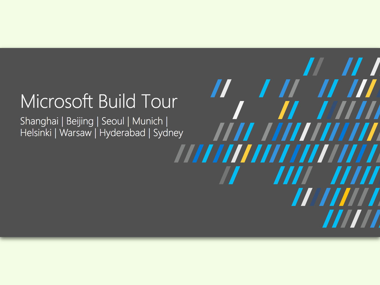 Die Build-Konferenz auf Tour