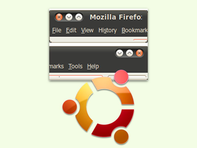Ubuntu-Fenster: Buttons nach rechts