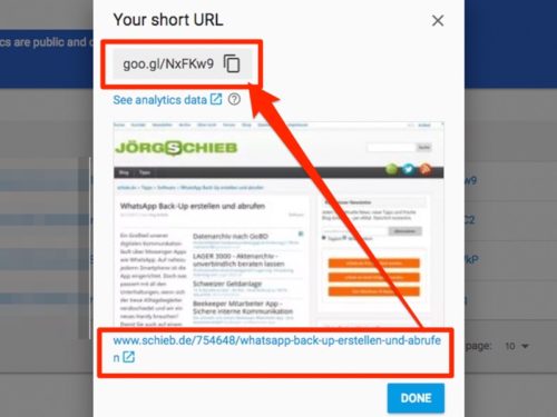 URLs kürzen und individualisieren