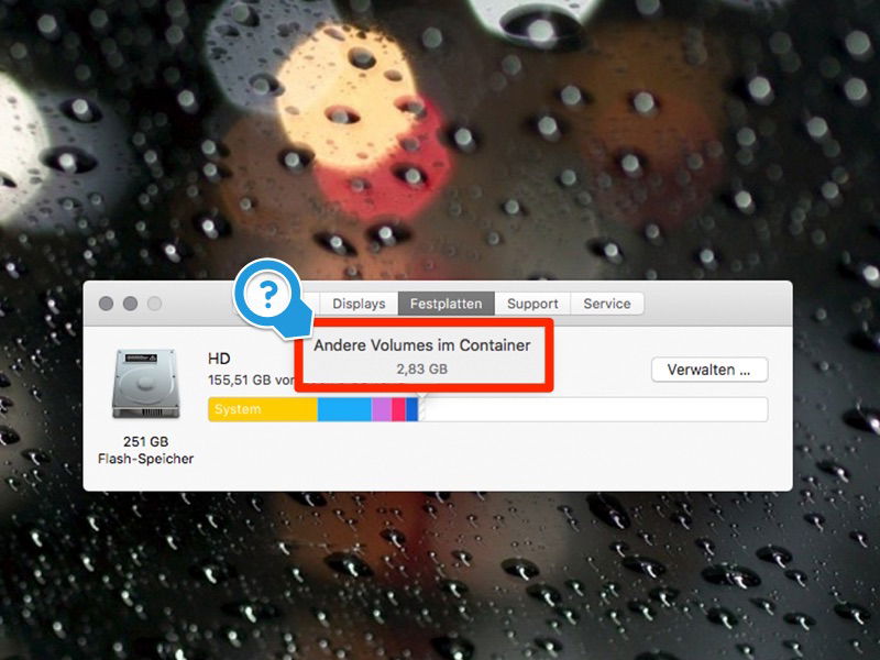Was ist “anderer Speicherplatz” auf dem Mac?