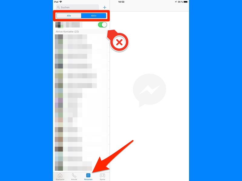 “Aktiv Status” im Facebook Messenger verbergen