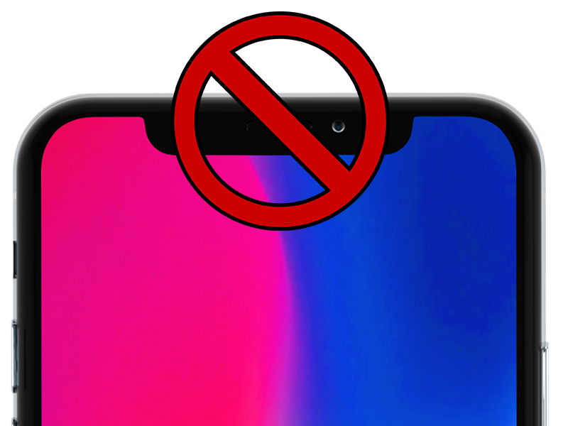 iPhone X “Kerbe” entfernen