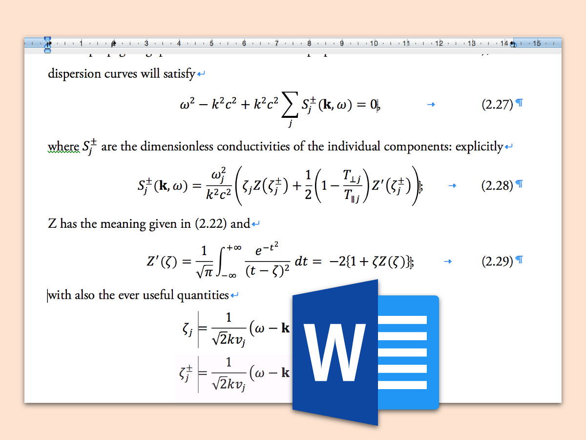 Schrift für Word-Formeln ändern