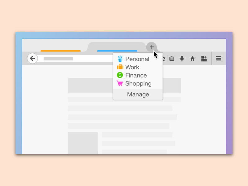 Firefox: Neuen Multi-Account-Container öffnen