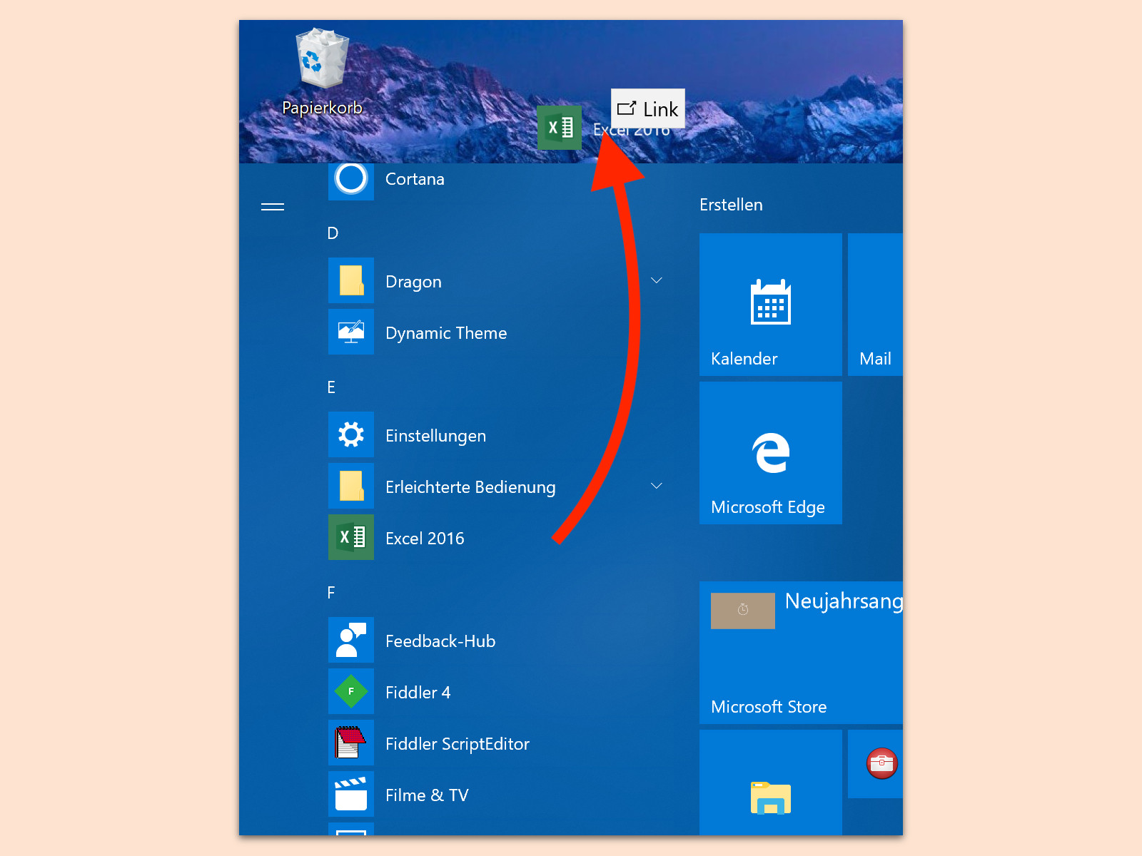 Windows 10 Verknüpfung Auf Dem Desktop Anlegen Schiebde