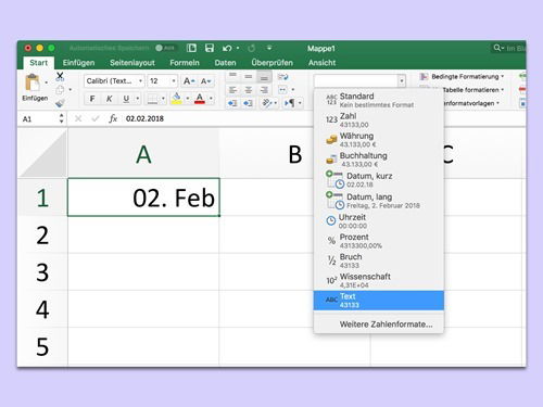 Kein automatisches Datum in Excel