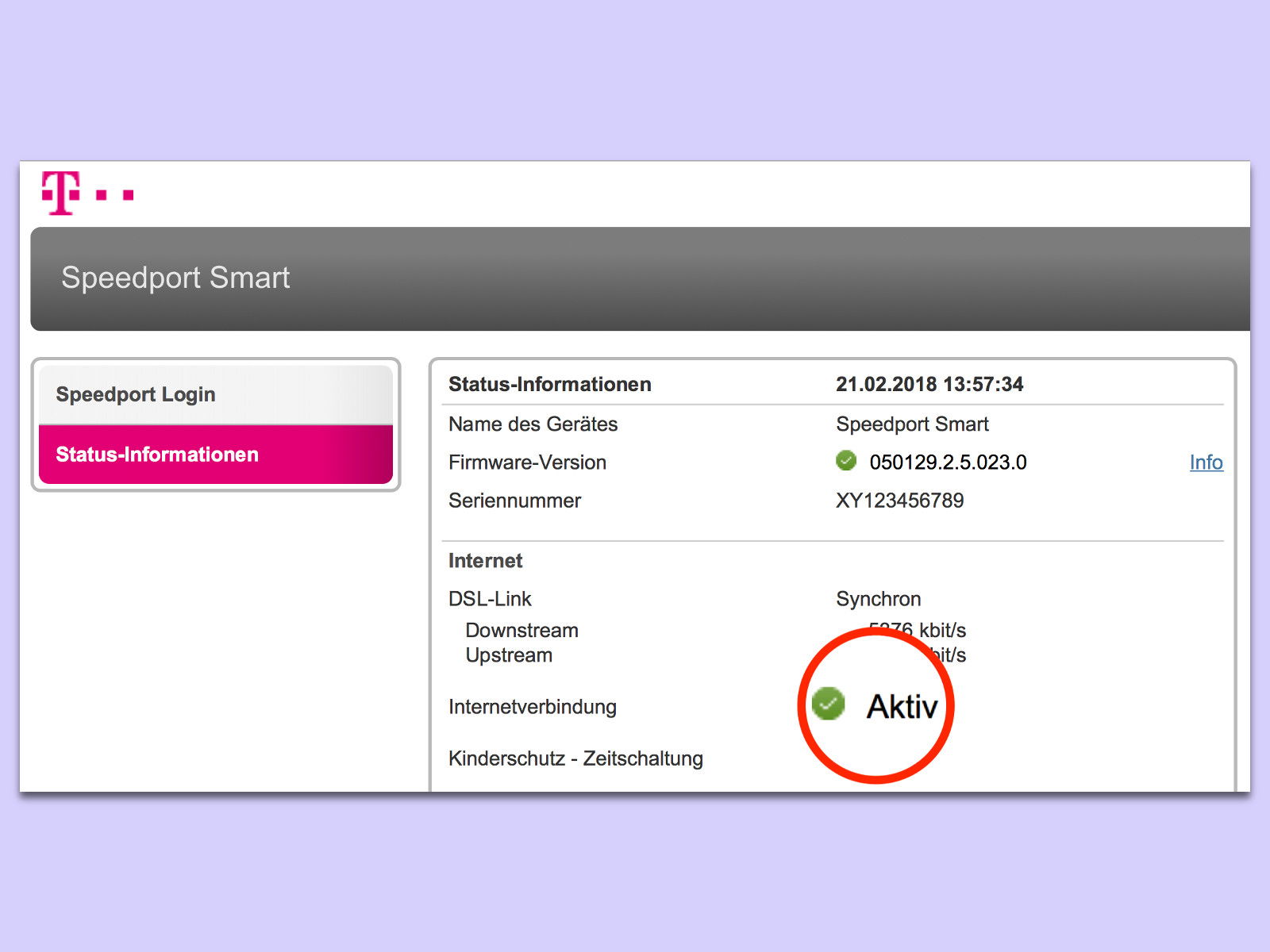 Speedport: Internet-Verbindung testen
