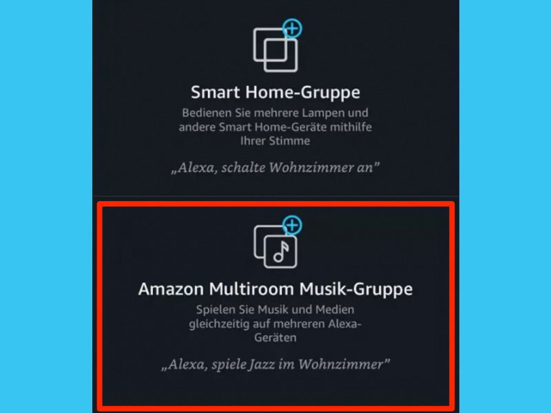 Multiroom Musik-Gruppe mit Amazon Echo einrichten