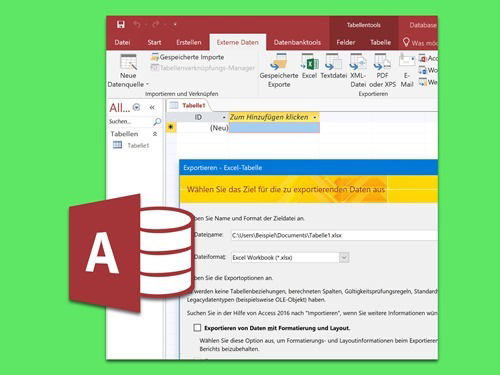 Access-Tabelle nach Excel exportieren