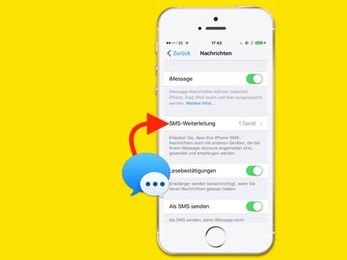 iPhone: SMS-Weiterleitung reparieren