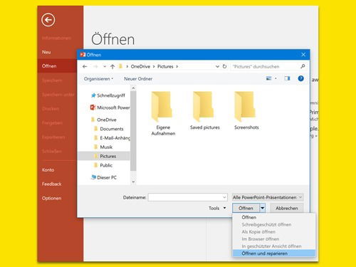 Beschädigte Office-Dokumente reparieren