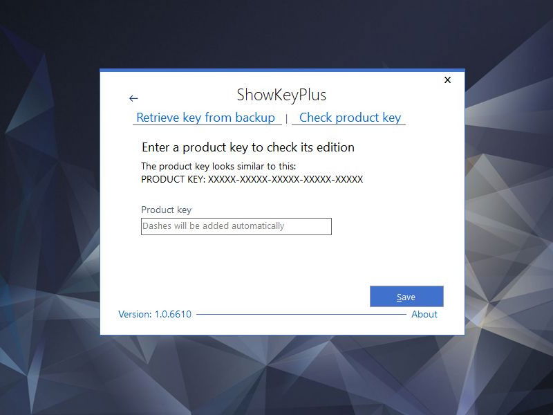 Windows-Version für Product Key ermitteln