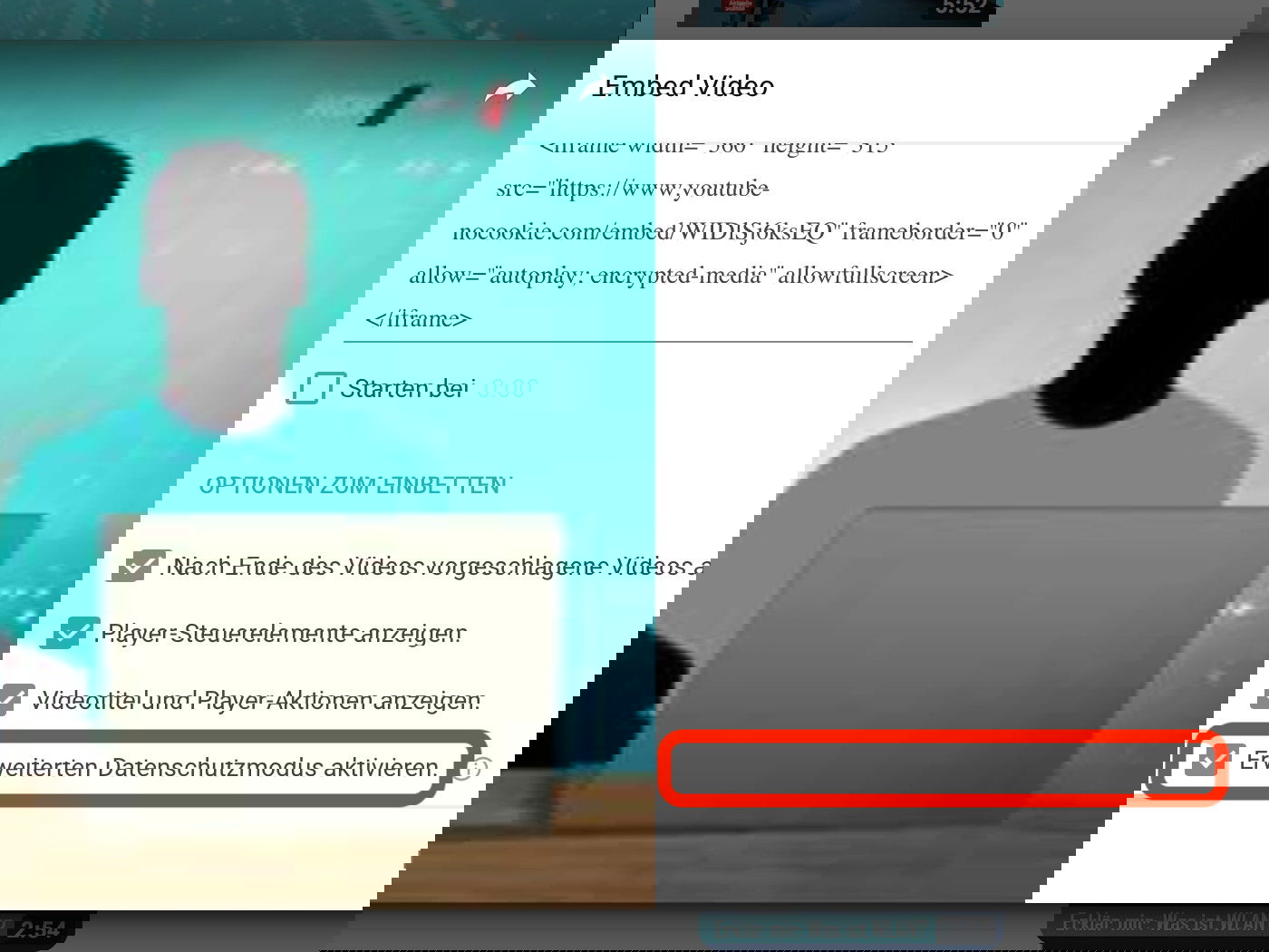 DSGVO: YouTube-Videos korrekt einbetten